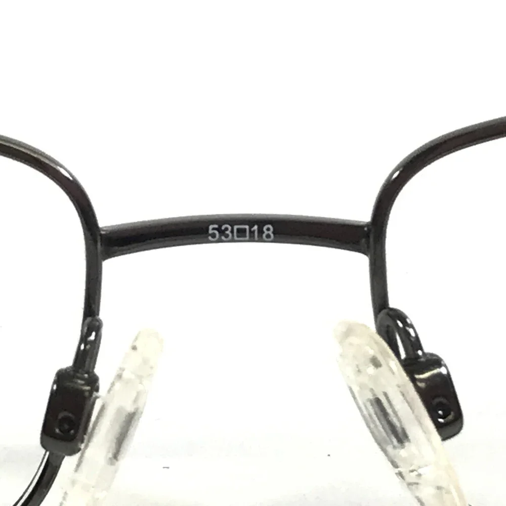 Tura Eyeglasses Frames T124 GUN Gunmetal Rectangle Wire Rim Titanium 53-18-145